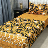 Luxurious Bedding Collection Vol 24 | Pure Soft 3D Crystal Cotton | 2 Single Size Bedsheets (90x60 Inches)
